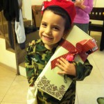 Shalom with some high-quality European treats sent to Israel from the USA.